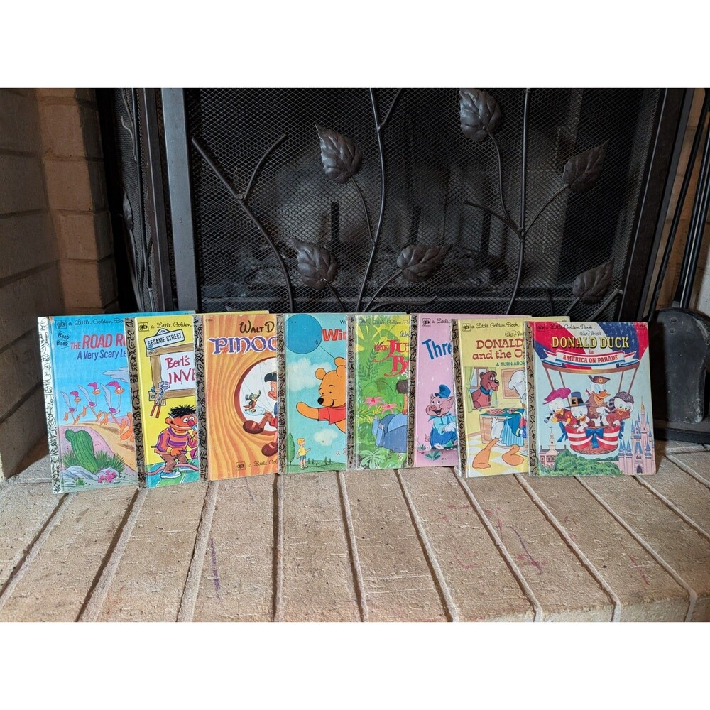 Little Golden Book Lot of 8 Vintage